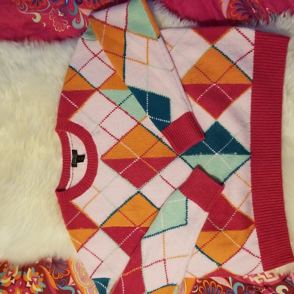 Halogen Argyle sweater xl
